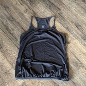 Grey workout tank top